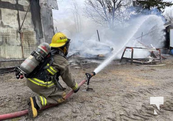 Barn Fire Hamilton Township April 4, 2023, 20231409