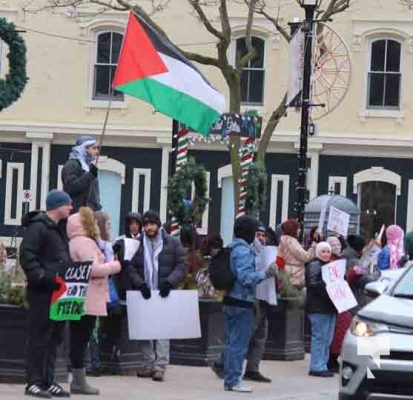 Pro Palestine Protest Cobourg December 30, 2023 11