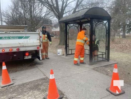 Bus Shelter Removal Cobourg January 2, 2024 47