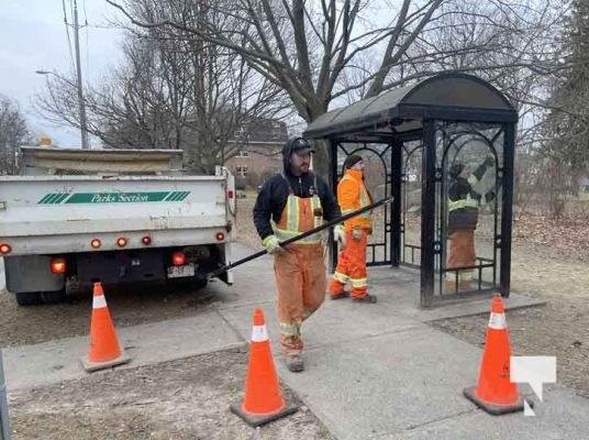 Bus Shelter Removal Cobourg January 2, 2024 48