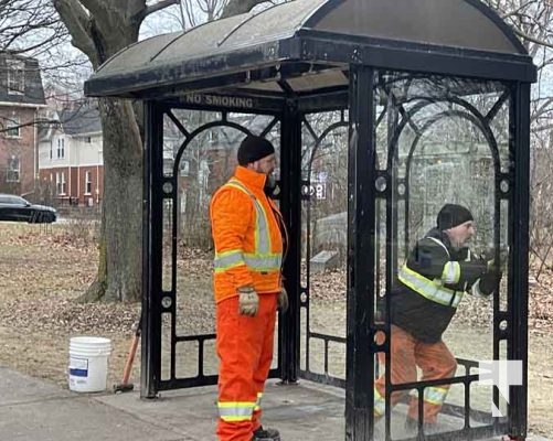 Bus Shelter Removal Cobourg January 2, 2024 49