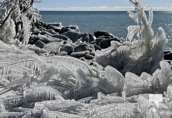 Ice Cobourg Harbour February 19, 2024 701