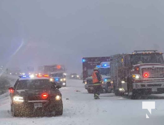 Multi Vehicle Collision Hwy 401 Westbound Cobourg February 15, 2024 626