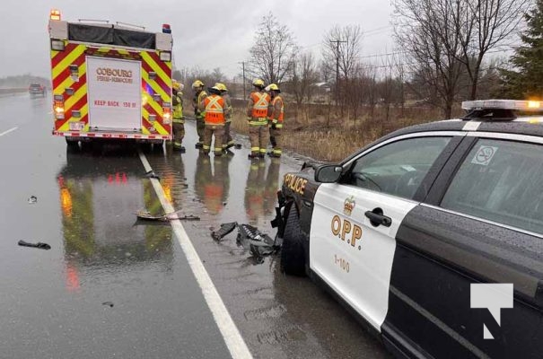 Northumberland OPP Cruiser along with Tow Truck Struck Hwy 401 Collision March 9, 2024 987