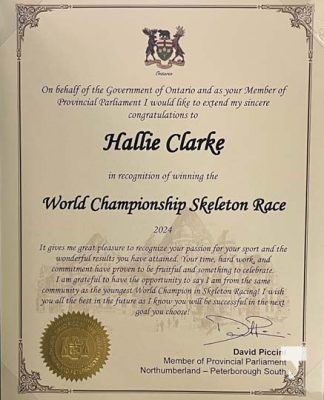 World Champion Hallie Clarke Homecoming Brighton March 9, 2024 1025