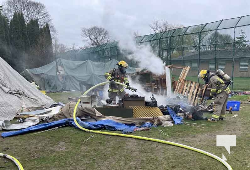 Video - Breaking News - Tent Goes Up in Flames at Encampment in Cobourg ...