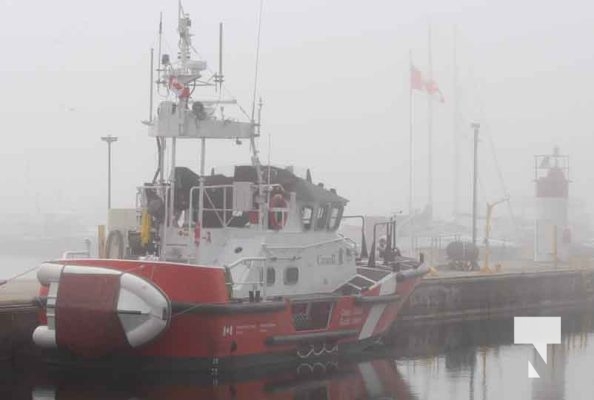 Coast Guard Fog Cobourg Harbour May 19, 2024 0062