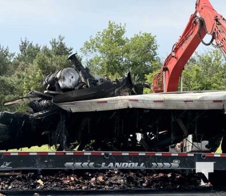 Highway 401 transport fire June 21, 202421