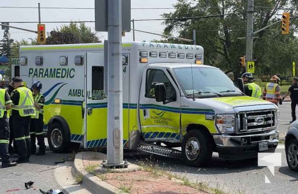 Ambulance Involved in Three Vehicle Collision Cobourg August 15, 2024 1857