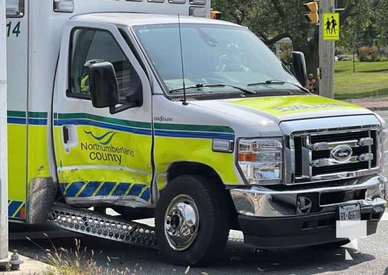 Ambulance Involved in Three Vehicle Collision Cobourg August 15, 2024 1858