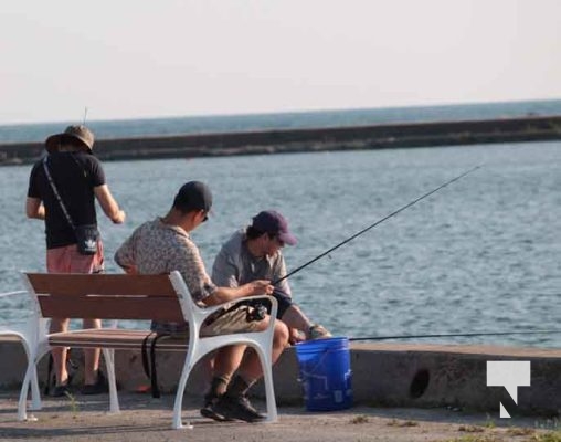 Fishing Cobourg Harbour August 4, 2024 1601