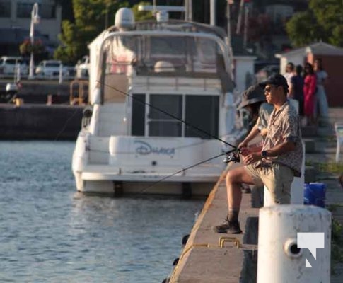 Fishing Cobourg Harbour August 4, 2024 1602