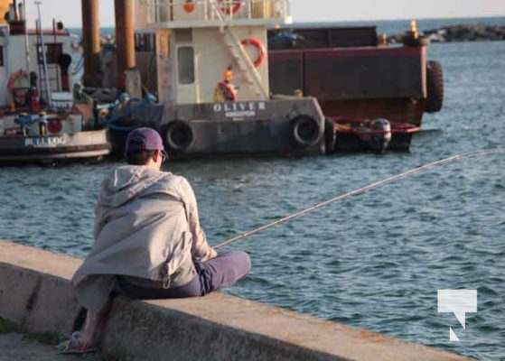 Fishing Cobourg Harbour August 4, 2024 1621