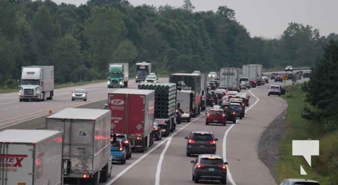 Long Weekend Traffic Highway 401 Grafton August 5, 2024 1626