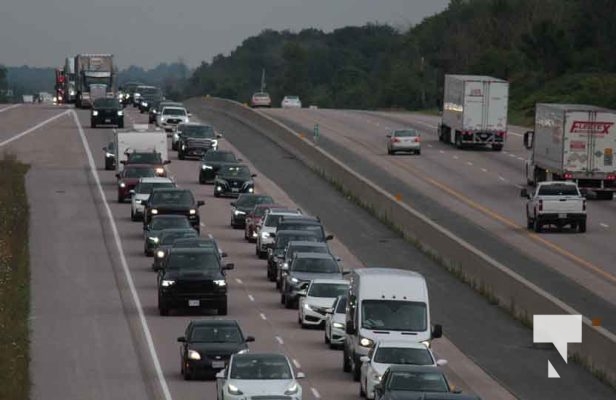 Long Weekend Traffic Highway 401 Grafton August 5, 2024 1627