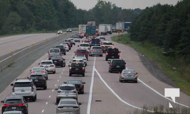 Long Weekend Traffic Highway 401 Grafton August 5, 2024 1628