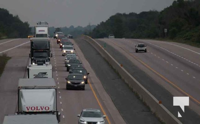 Long Weekend Traffic Highway 401 Grafton August 5, 2024 1629