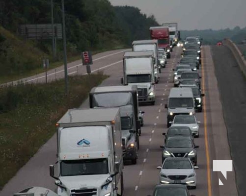 Long Weekend Traffic Highway 401 Grafton August 5, 2024 1630