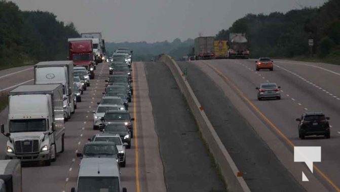 Long Weekend Traffic Highway 401 Grafton August 5, 2024 1631