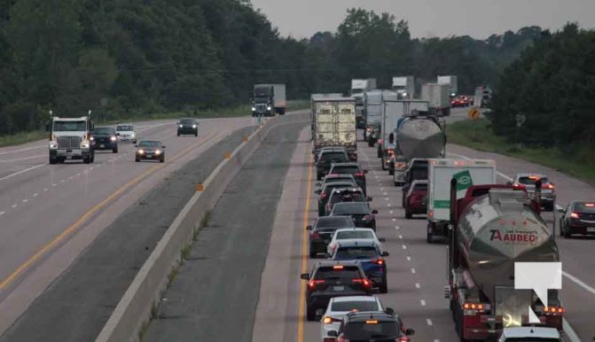 Long Weekend Traffic Highway 401 Grafton August 5, 2024 1632