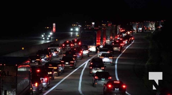 Long Weekend Traffic Highway 401 Grafton August 5, 2024 1634