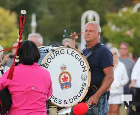 Cobourg Legion Pipes and Drums Piping Down the Sun September 1, 2024 0198