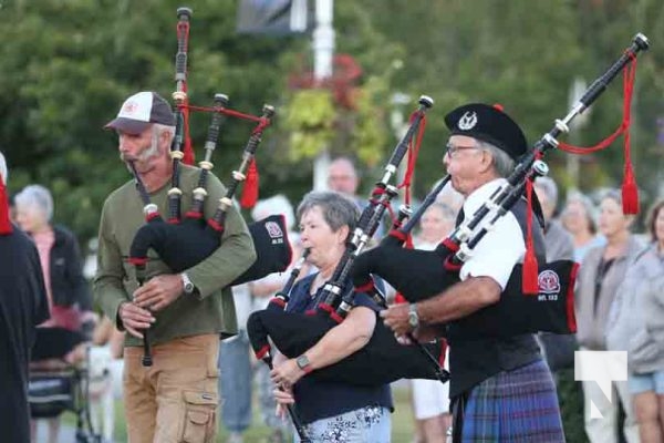 Cobourg Legion Pipes and Drums Piping Down the Sun September 1, 2024 0199