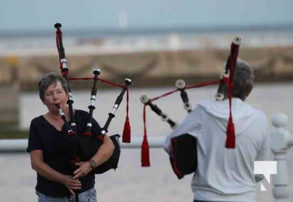 Cobourg Legion Pipes and Drums Piping Down the Sun September 1, 2024 0207