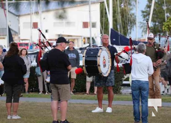 Cobourg Legion Pipes and Drums Piping Down the Sun September 1, 2024 0209