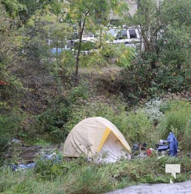 Person Arrested at Encampment Cobourg Creek September 25, 2024 1404