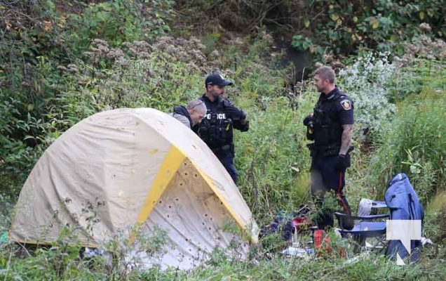 Person Arrested at Encampment Cobourg Creek September 25, 2024 1409