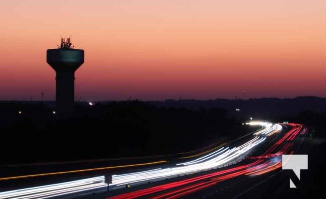 Sunset Water Tower Highway 401 Port Hope October 20, 2024 2173