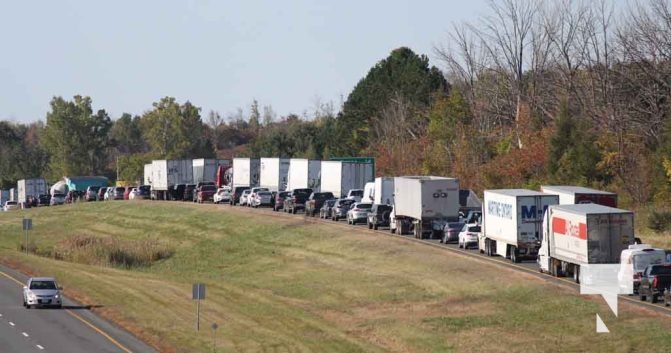 Traffic Back Long Westbound 401 Collision Brighton October 4, 2024 1679