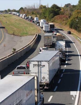 Traffic Back Long Westbound 401 Collision Brighton October 4, 2024 1680