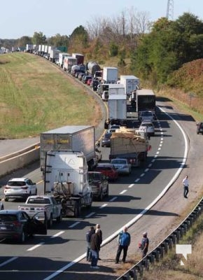 Traffic Back Long Westbound 401 Collision Brighton October 4, 2024 1682