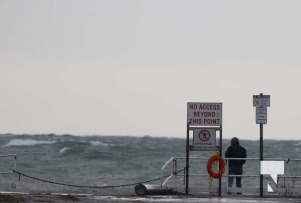 High Winds of Lake Ontario Cobourg Surfing December 30, 2024 4165