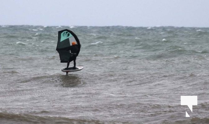 High Winds of Lake Ontario Cobourg Surfing December 30, 2024 4169