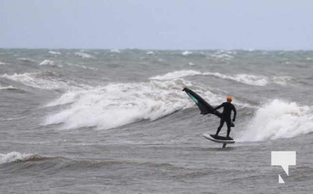 High Winds of Lake Ontario Cobourg Surfing December 30, 2024 4170