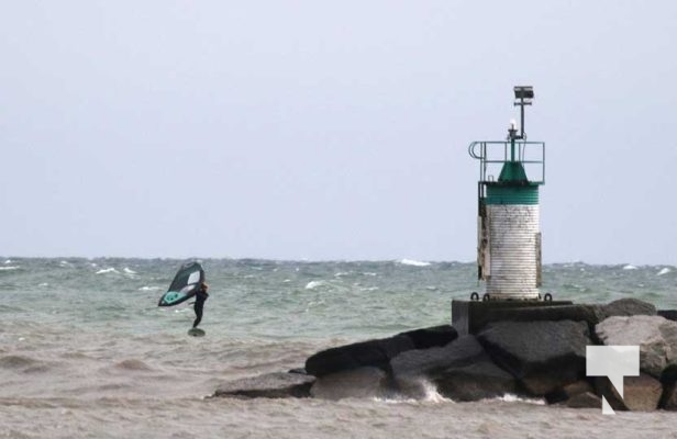 High Winds of Lake Ontario Cobourg Surfing December 30, 2024 4172