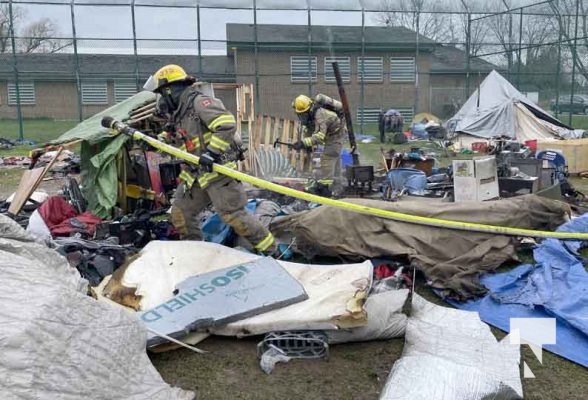 April 12, 2024 Encampment Tent Fire Cobourg 1911