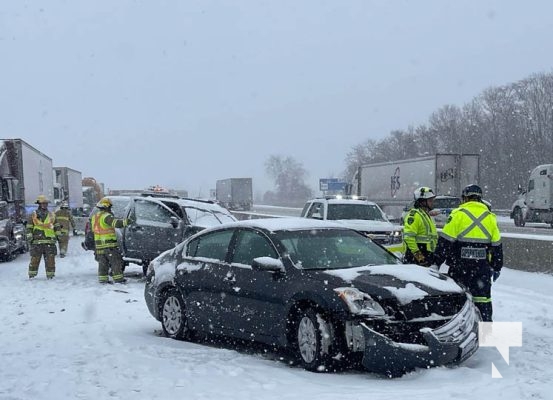 January 16, 2025 Multi Vehicle Collision Highway 401 210