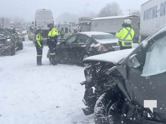 January 16, 2025 Multi Vehicle Collision Highway 401 216