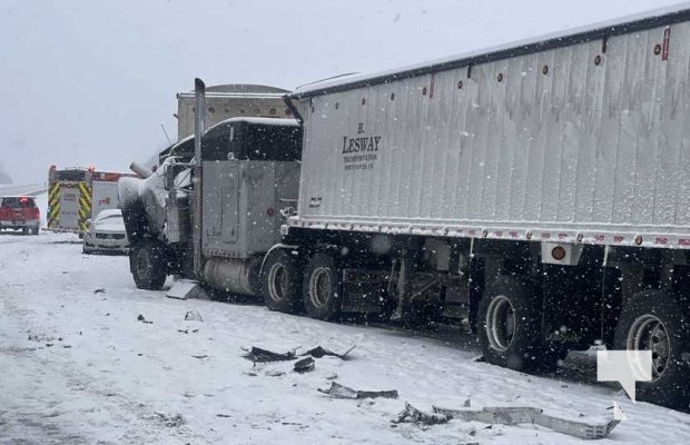 January 16, 2025 Multi Vehicle Collision Highway 401 220