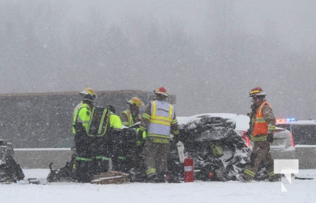 January 16, 2025 Multi Vehicle Collision Highway 401 224