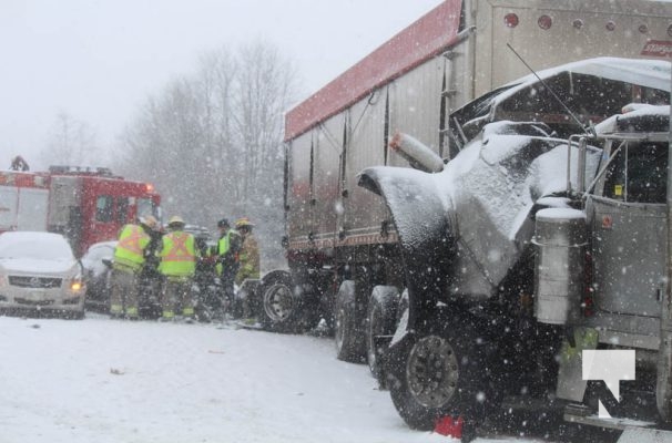 January 16, 2025 Multi Vehicle Collision Highway 401 227