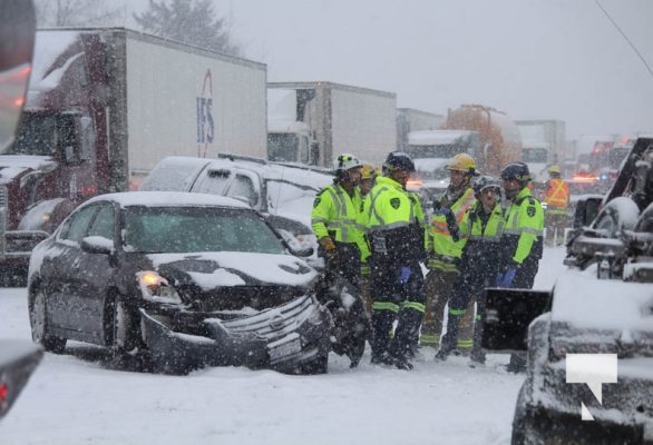 January 16, 2025 Multi Vehicle Collision Highway 401 228