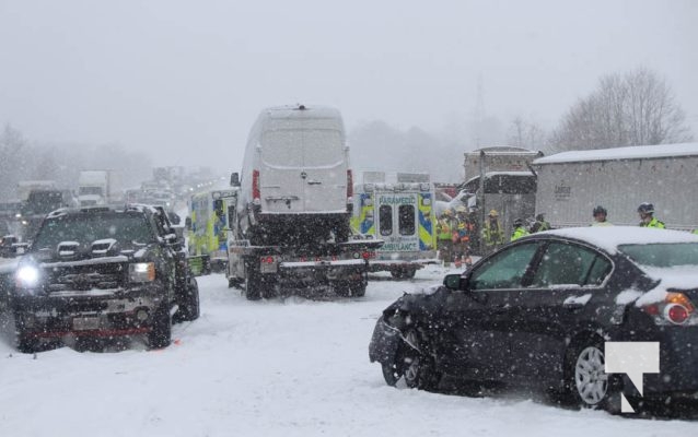 January 16, 2025 Multi Vehicle Collision Highway 401 229