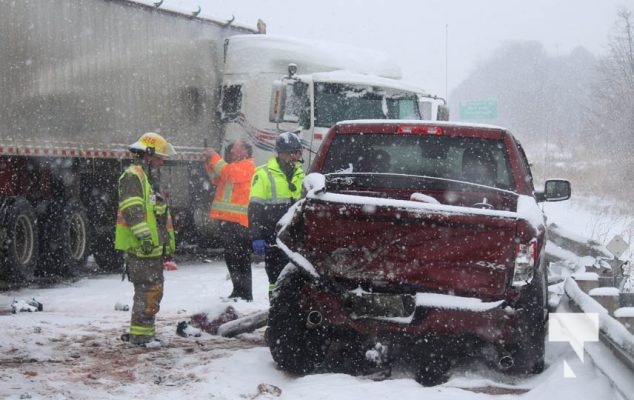 January 16, 2025 Multi Vehicle Collision Highway 401 231