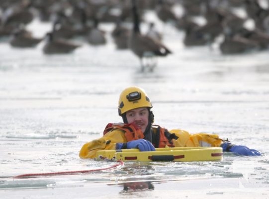 January 19, 2025 Cobourg Fire Department Ice Water Training 64