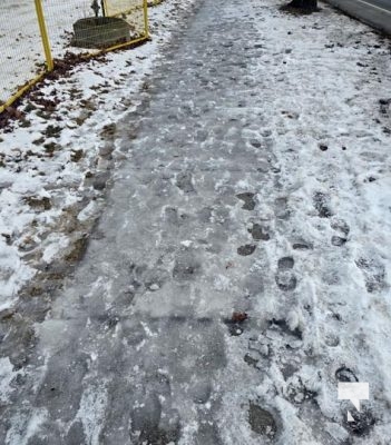 January 19, 2025 ice covered sidewalk 62